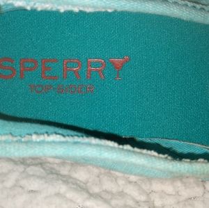 Blue slip on Sperry top siders